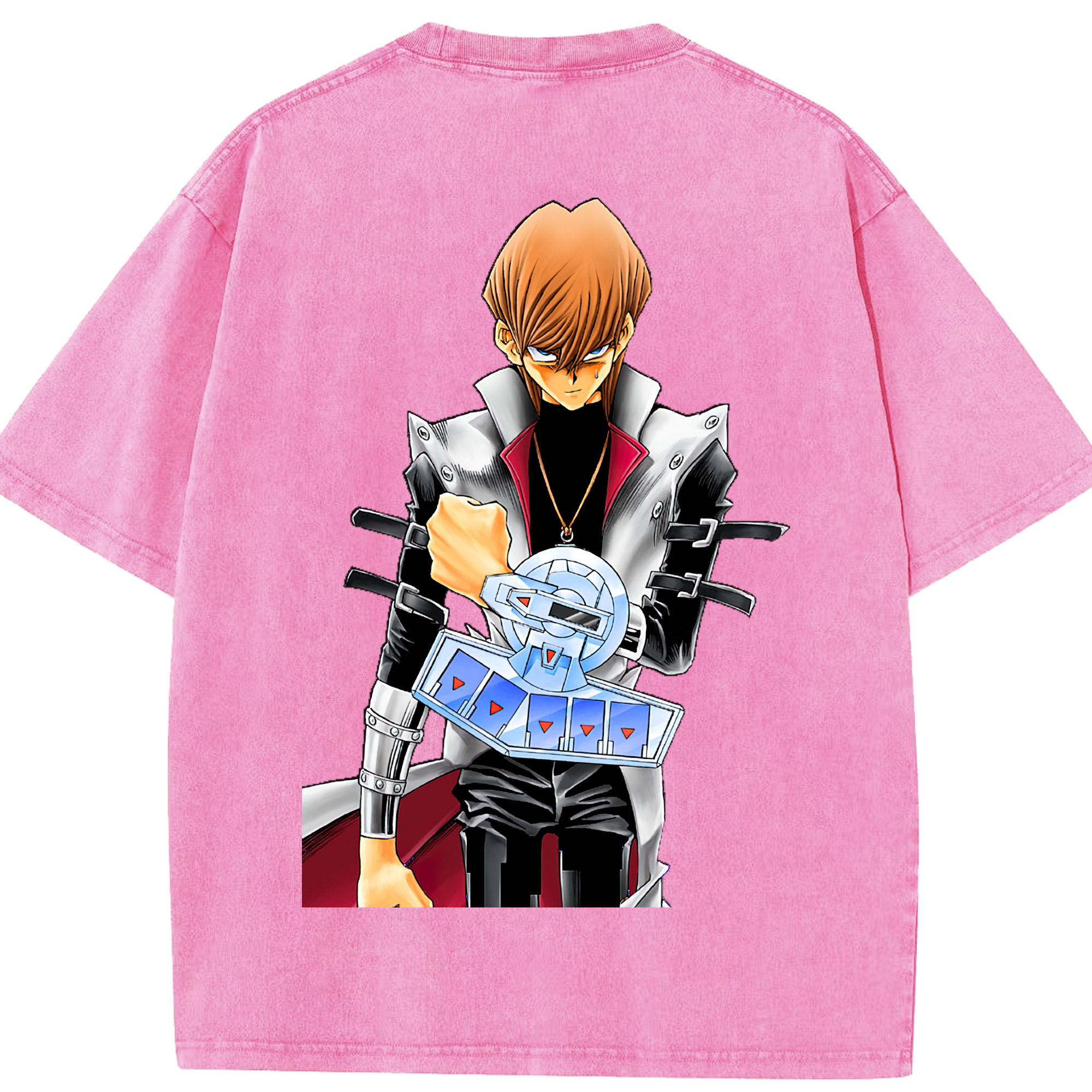 （画像用） 遊☆戯☆王 Yu-Gi-Oh! 綿100% ヴィンテージ風 半袖Tシャツ（背面プリント）